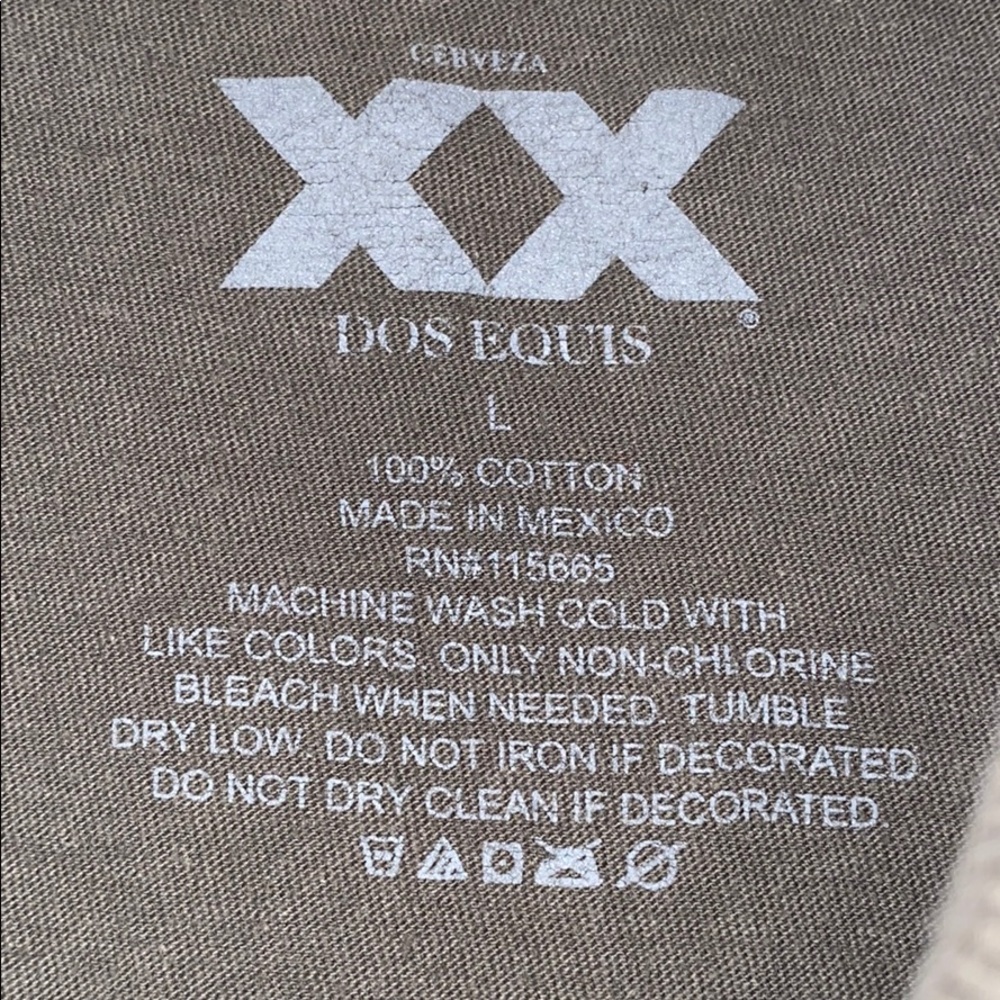 Dos Equis Cerveza / Beer Cotton T-shirt - Picture 3 of 4